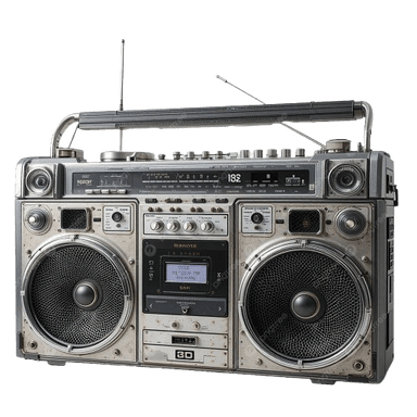Vintage boombox